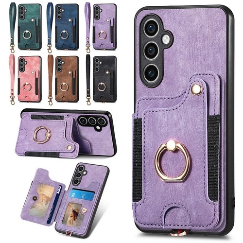Ring card leather phone case - card,