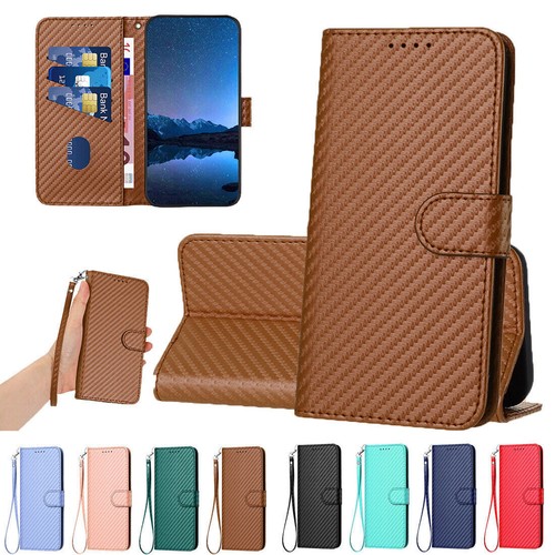 Carbon fiber wallet phone - carbon,