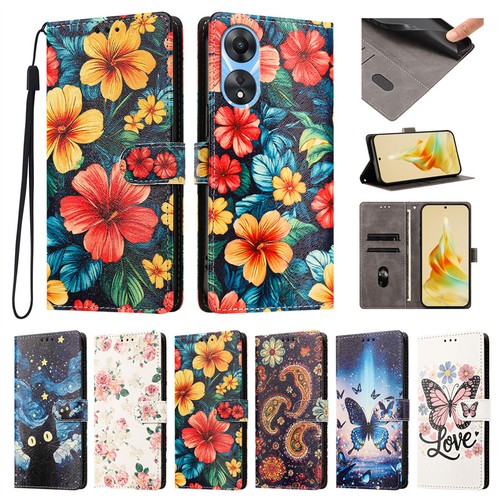 Patterned flip case - case, oppo