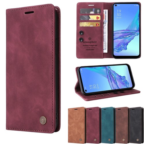 Magnetic leather wallet - magnetic, phone