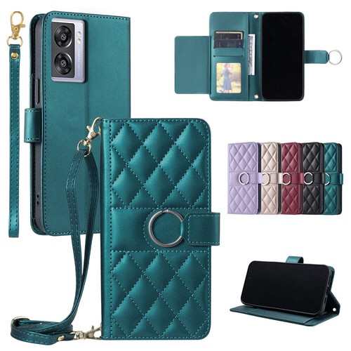 Grid leather card wallet phone - grid,
