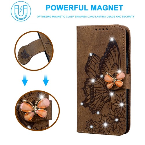 Diamond butterfly card wallet - diamond,