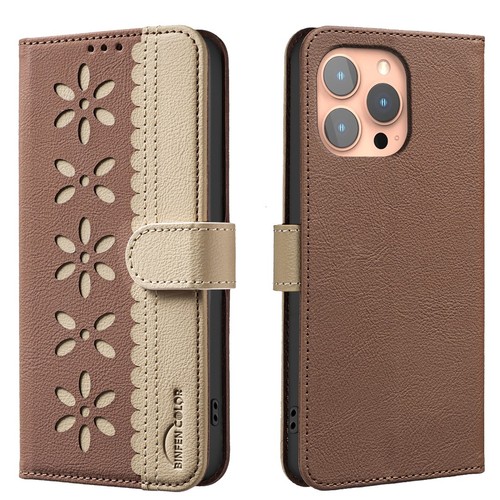 Flower leather card - leather,